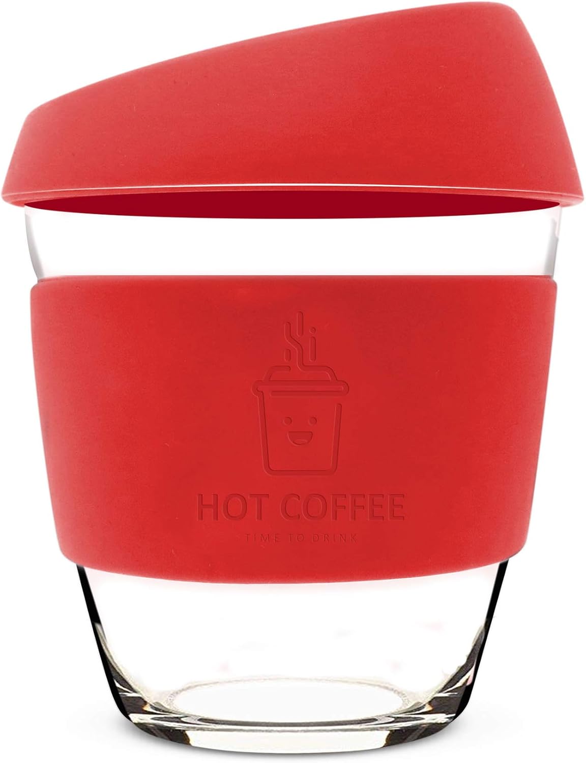 Taza de café reutilizable con tapa a prueba de fugas y funda antideslizante, apta para lavavajillas y microondas