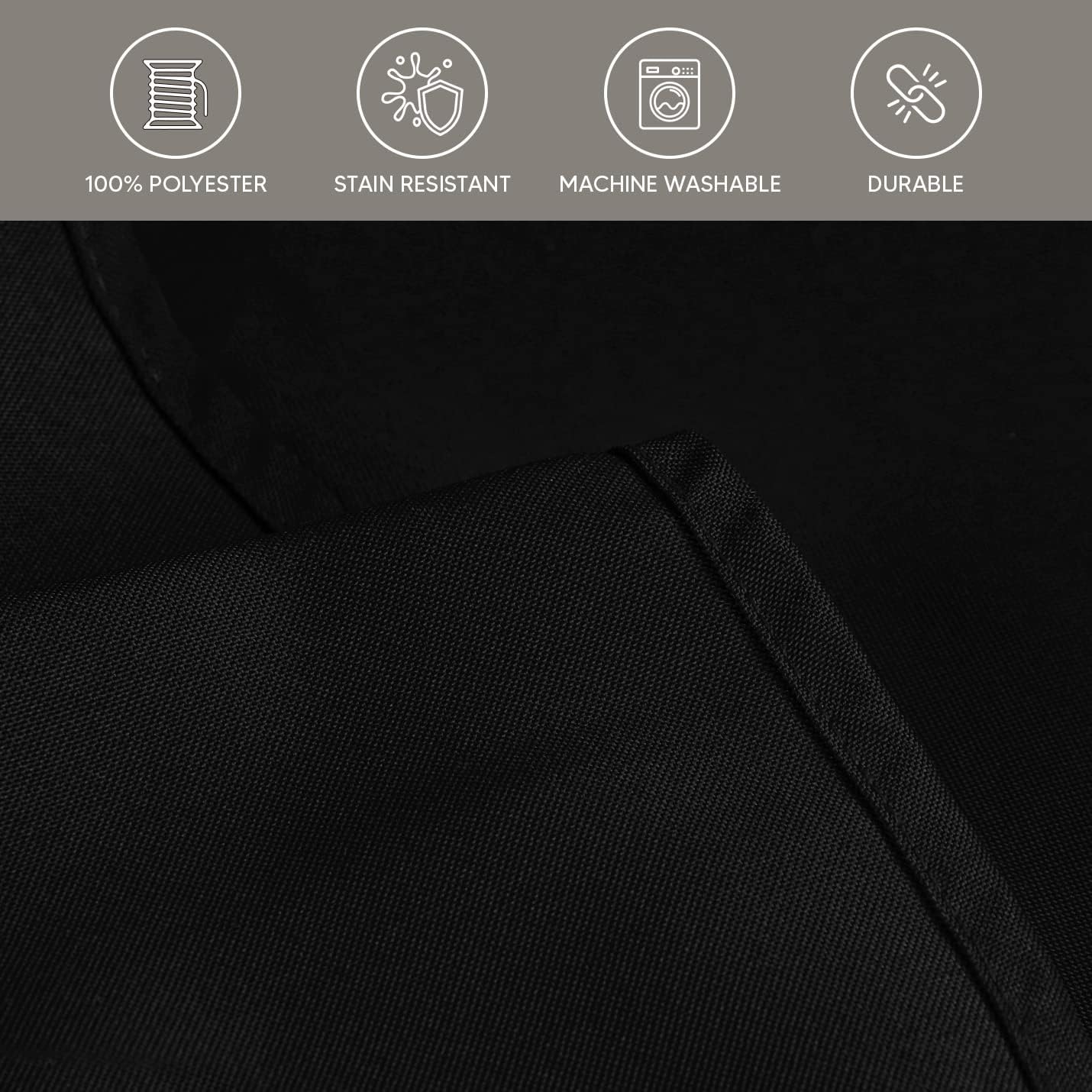 Utopia Kitchen – Paquete de 2 manteles cuadrados lavables a máquina, tela de poliéster, para comedor, fiestas de bufé, pícnic, eventos, bodas y