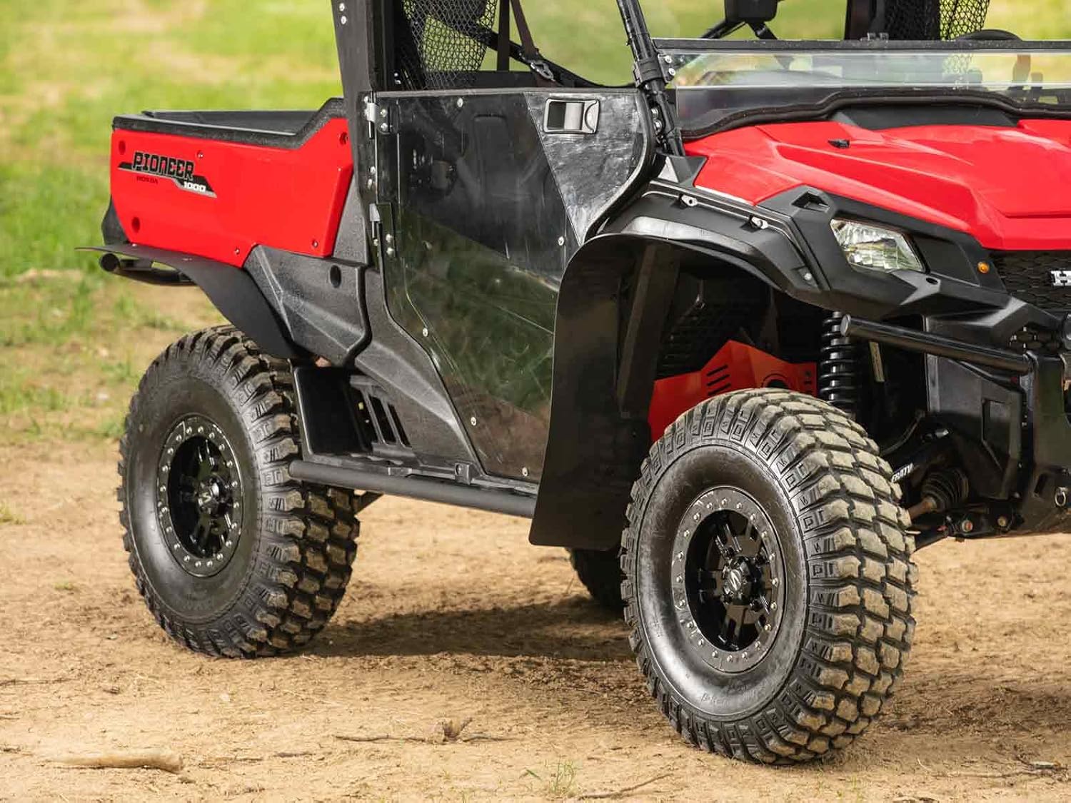 SuperATV Guardabarros, guardabarros, guardabarros, guardabarros de barro compatibles con Honda Pioneer 1000 y 2023+ Pioneer 1000-6 2016-2021,