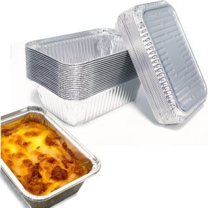 Moldes de papel de aluminio con tapas, forros de cesta para freidora de aire para Ninja Foodie DZ401 DZ201, recipientes de almacenamiento de Moldes de papel de aluminio con tapas, forros de cesta para freidora de aire para Ninja Foodie DZ401 DZ201, recipientes de almacenamiento de