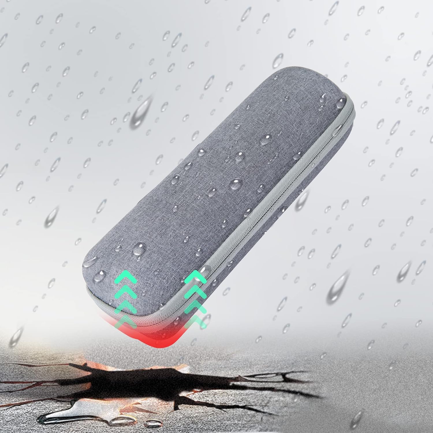 co2CREA Funda de viaje rígida de repuesto para altavoz Bluetooth portátil impermeable JBL Flip 6 FLIP 5 (estuche gris)