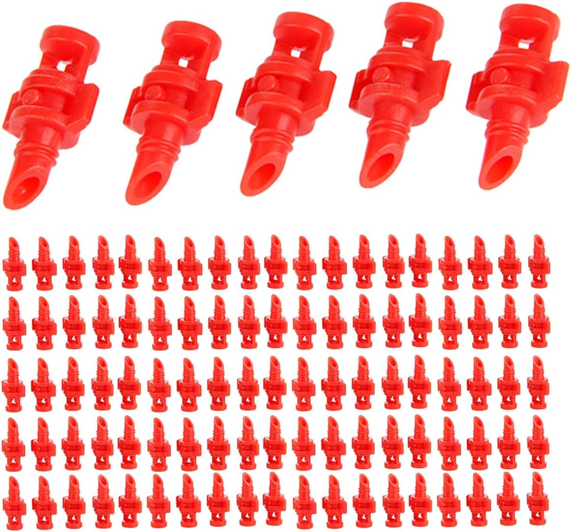 100 piezas de micropulverizador de 360 grados de refracción automatizando goteros, mejora tu riego hidropónico de jardín con nuestra boquilla de