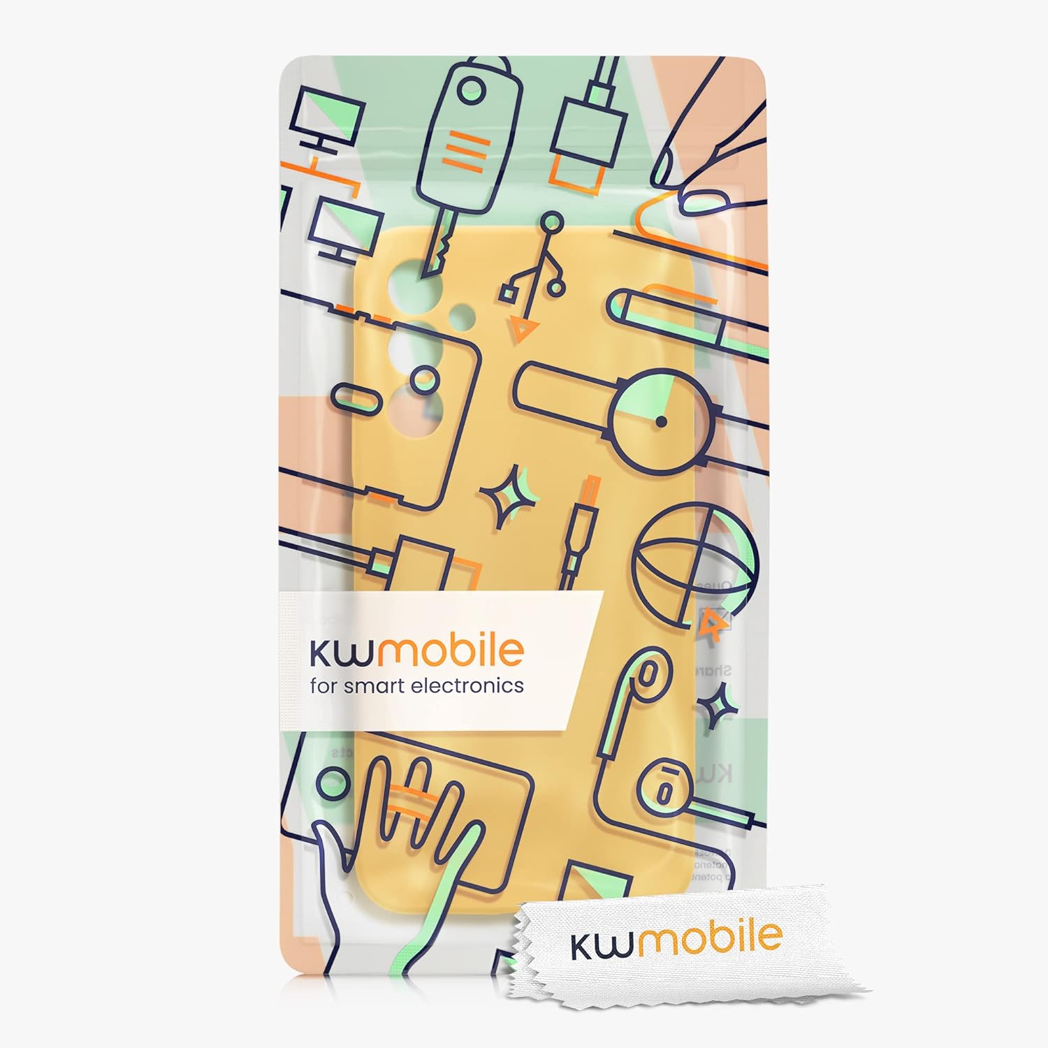 kwmobile Funda compatible con Samsung Galaxy A34 5G – Funda delgada de silicona TPU – Acabado suave al tacto – Amarillo radiante