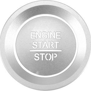 A ABSOPRO Cubierta de superposición de botón de encendido de arranque del motor para Honda Accord 2018-2022 aleación de aluminio tono plateado A ABSOPRO Cubierta de superposición de botón de encendido de arranque del motor para Honda Accord 2018-2022 aleación de aluminio tono plateado