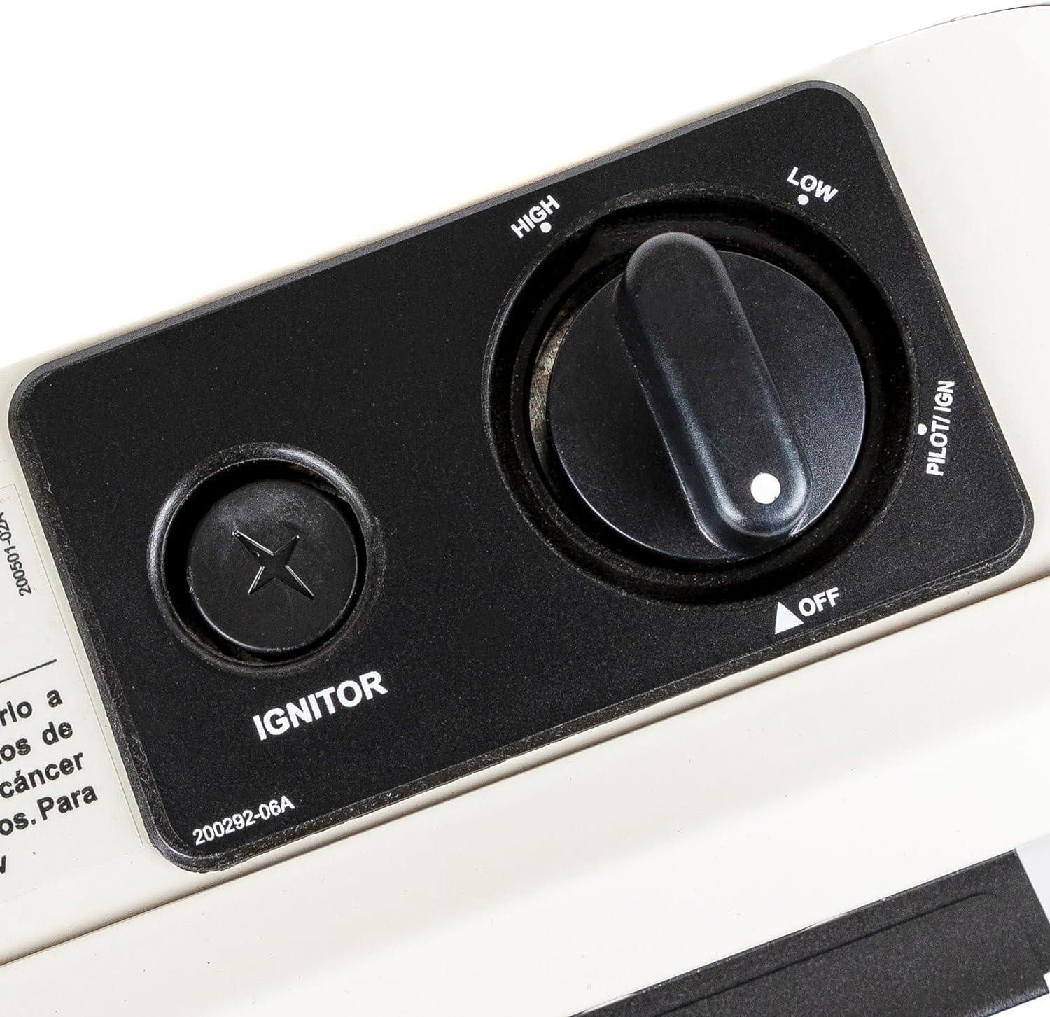 HearthSense Calentador de llama azul sin ventilación de combustible dual con base – 10,000 BTU, control manual – Modelo # BF10M-B