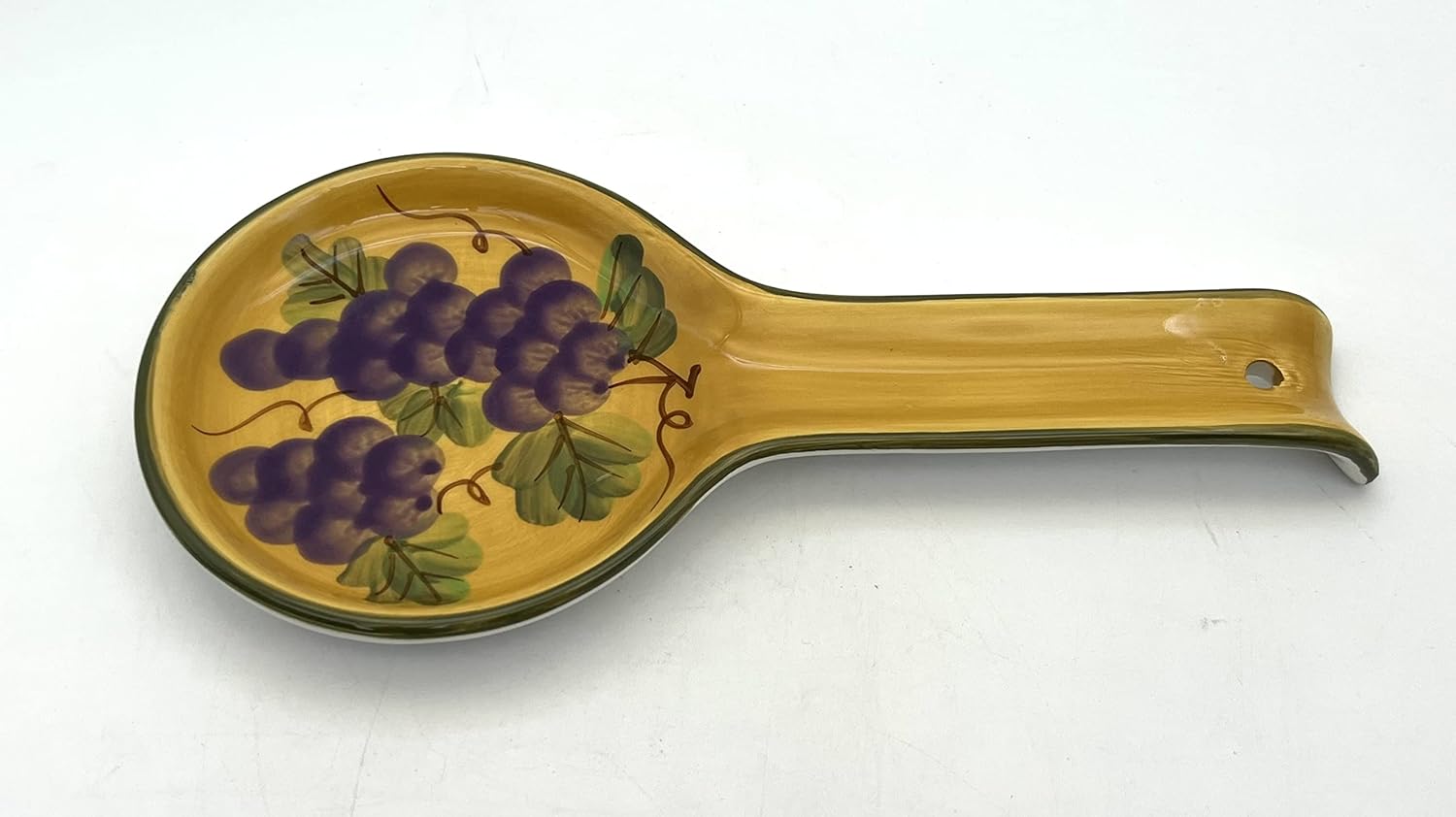 Collection de cerámica pintada a mano Tuscany Grape., SPOON REST