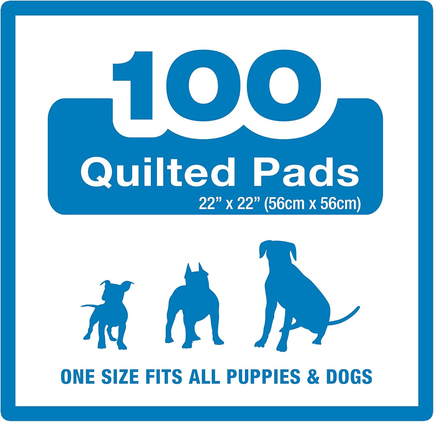 Four Paws Pet Select – Almohadillas para orinar para perros y cachorros, 100 unidades, estándar 22″ x 22″