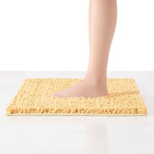 Laura Ashley Tapete de baño de chenilla Astor 100% poliéster Decoración de baño premium Lavable a máquina Respaldo TPR Mide 20 x 34 pulgadas Laura Ashley Tapete de baño de chenilla Astor 100% poliéster Decoración de baño premium Lavable a máquina Respaldo TPR Mide 20 x 34 pulgadas