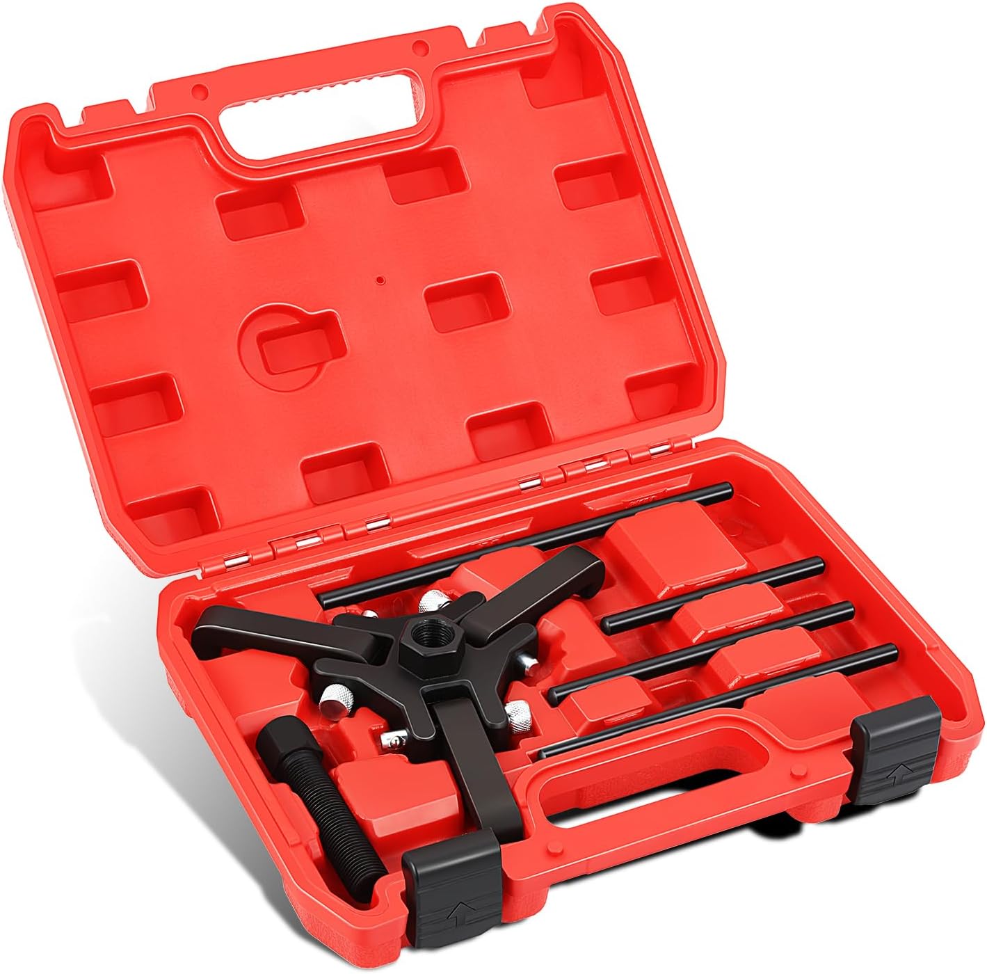 DNA MOTORING Harmonic Balancer – Extractor de polea de 6 piezas, juego de 3 mandíbulas para extracción de amortiguadores armónicos y equilibradores,