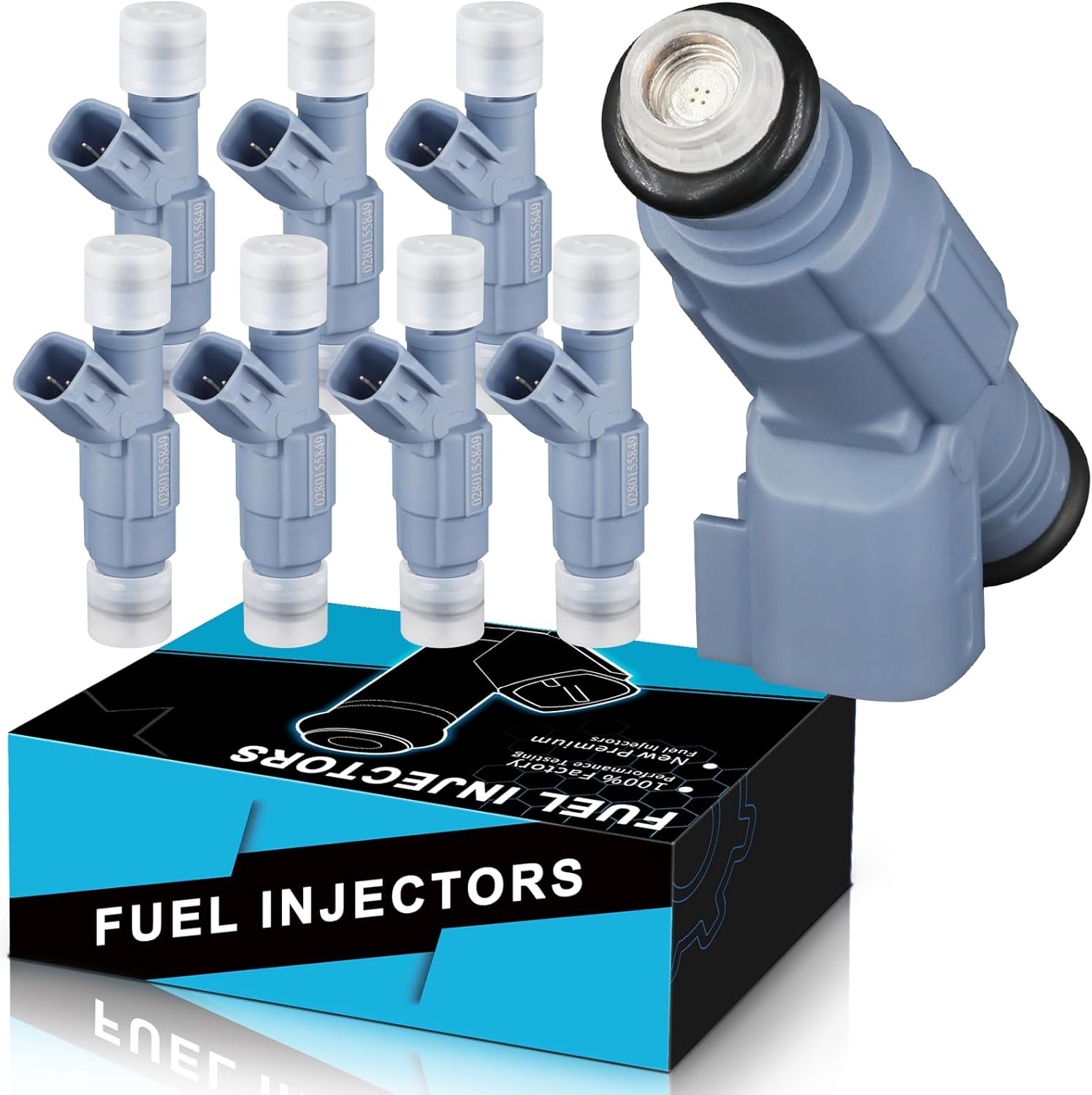 YZHIDIANF Inyectores de combustible 0280155849 para-Chrysler Aspen 2007 Para-Dodge Dakota Durango 01-07 Para-Jeep Grand Cherokee 01-07 Commander