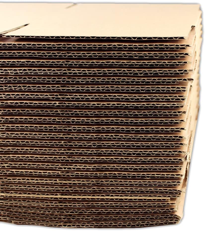 EcoSwift 10 cajas de embalaje de la cartulina acanalada 10x8x4 que envían por correo los cartones móviles de la caja de envío