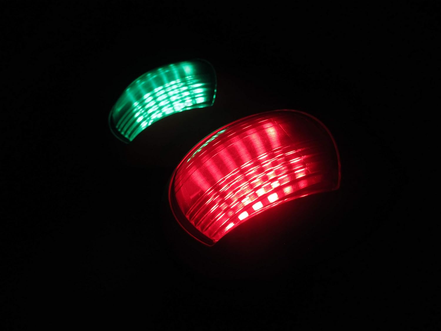 Pactrade Marine Barco Navegación LED Luz Verde Estribor Rojo Puerto Blanco PC IP66