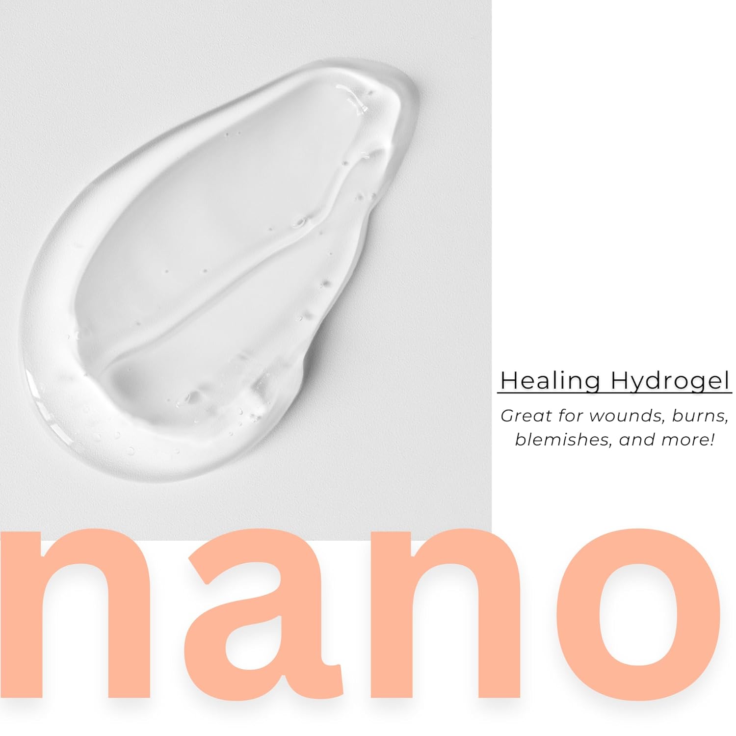 OPTIVIDA Crema de gel de plata coloidal para el cuidado de heridas, curación tópica natural de la piel  Gel tópico de nano-plata para heridas,