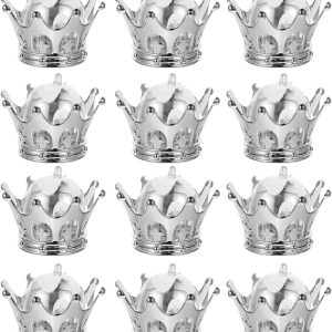 HOMSFOU Caja de dulces de corona con cúpula 12 piezas rellenables de chocolates y postres, caja de embalaje de plástico para regalo de boda, HOMSFOU Caja de dulces de corona con cúpula 12 piezas rellenables de chocolates y postres, caja de embalaje de plástico para regalo de boda,