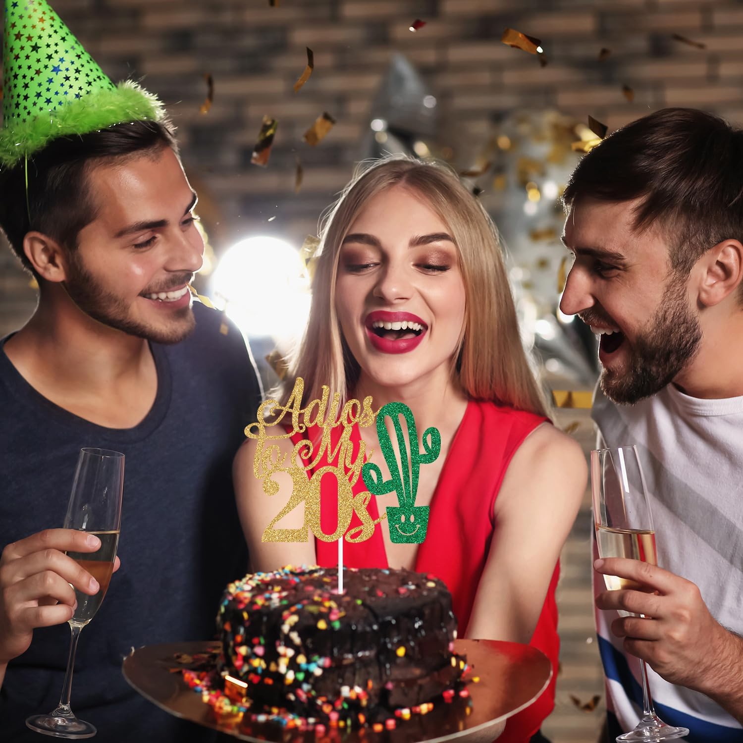 Decoración para tartas de Adios a mis 20 años, temática mexicana “Adiós a mis 20, 30 y fabulosa”, decoraciones de fiesta de feliz cumpleaños de 30
