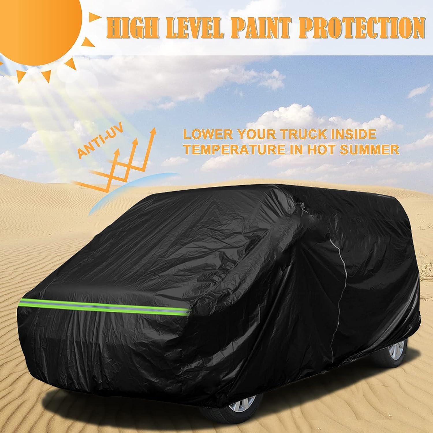 Funda para automóvil compatible con Mercedes Benz MLGLE 2006-2023, clase 230, 250, 280, 300, 320, 350, 6 capas 210T, resistente al viento,