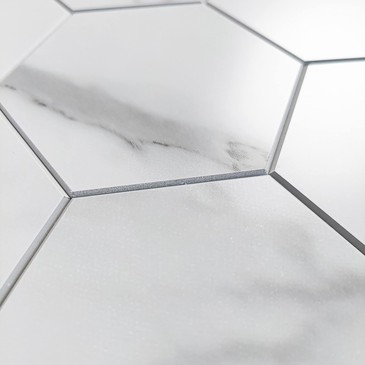 COLAMO LUXURY – Paquete de 5 azulejos de mármol de Carrara blanco para salpicaduras de cocina, azulejos autoadhesivos para caravana, salpicadura