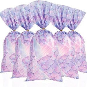 100 bolsas de fiesta temáticas de sirena, bolsas de recuerdo de fiesta de sirena, bolsas de dulces, bolsas de regalo, bolsas de envoltura de 100 bolsas de fiesta temáticas de sirena, bolsas de recuerdo de fiesta de sirena, bolsas de dulces, bolsas de regalo, bolsas de envoltura de