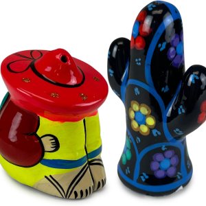 Artesania Salero mexicano  Cactus y Wanderer  Juego hecho a mano de Nopal y Haragan Saleros de Cerámica  Colores vibrantes hecho a mano por Artesania Salero mexicano  Cactus y Wanderer  Juego hecho a mano de Nopal y Haragan Saleros de Cerámica  Colores vibrantes hecho a mano por