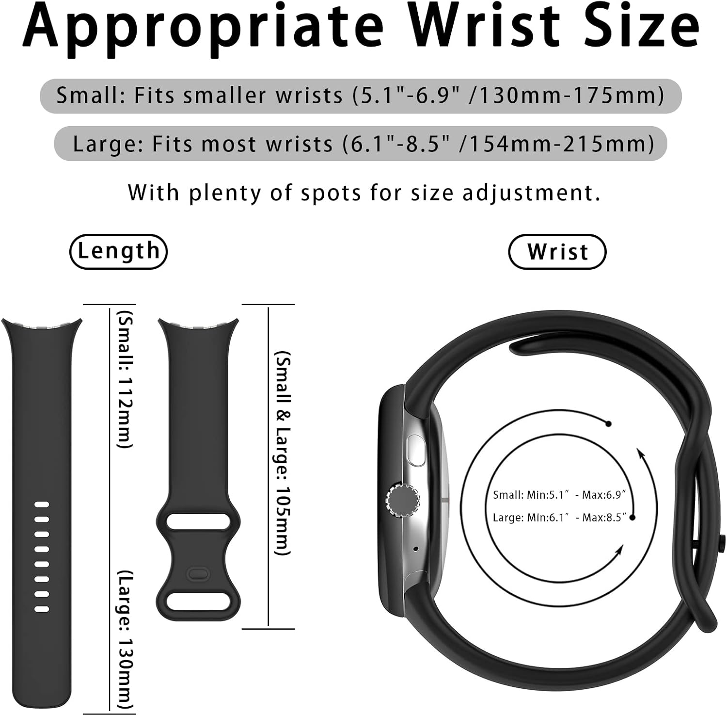 Correa compatible con Google Pixel Watch de silicona suave, correa de repuesto para reloj inteligente Google Pixel Watch 21, accesorios