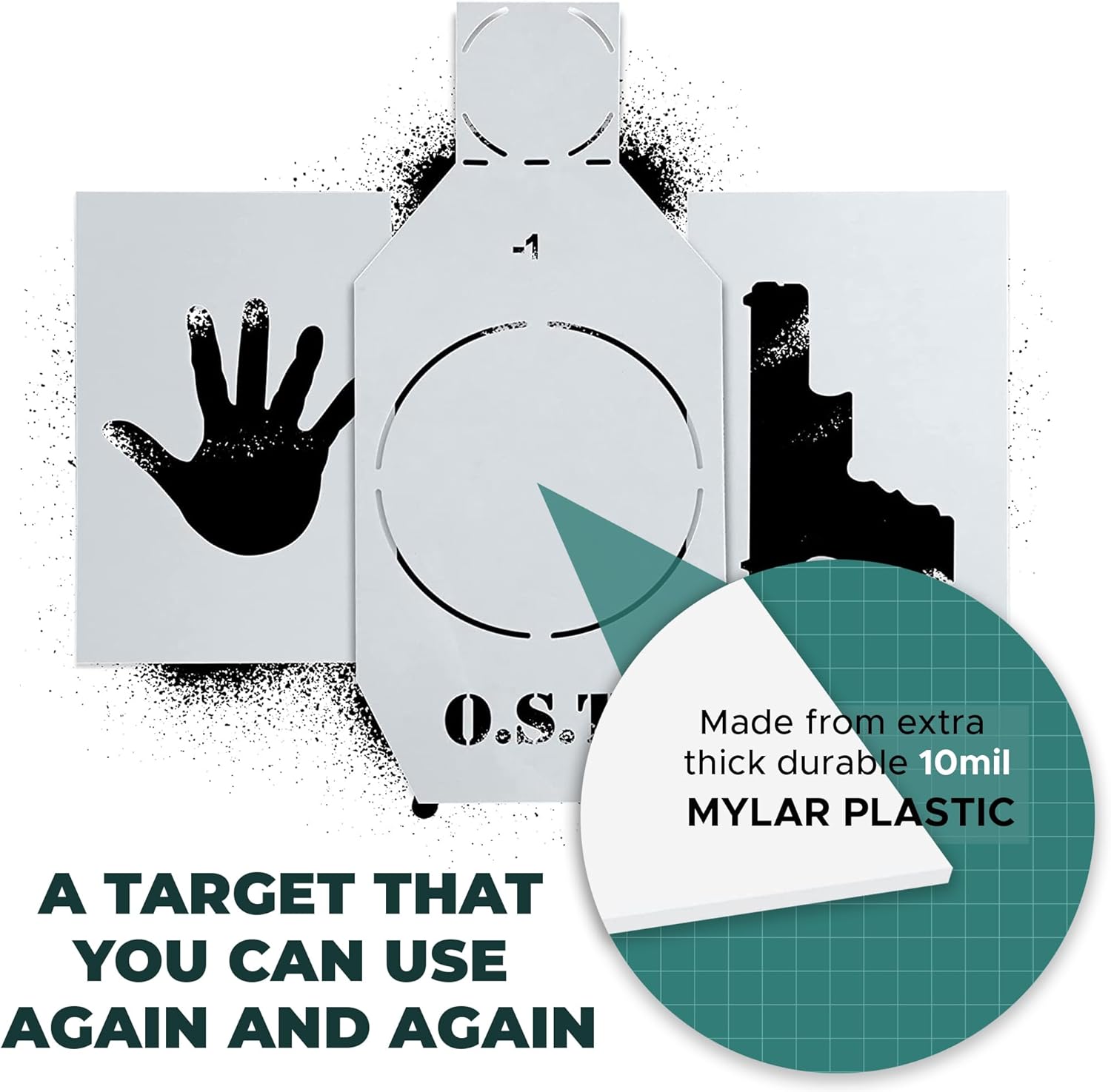 OST Kit de plantillas de silueta  Objetivos de silueta de cartón grandes  Silueta de objetivo  Objetivos de papel de silueta  Objetivos de cartón