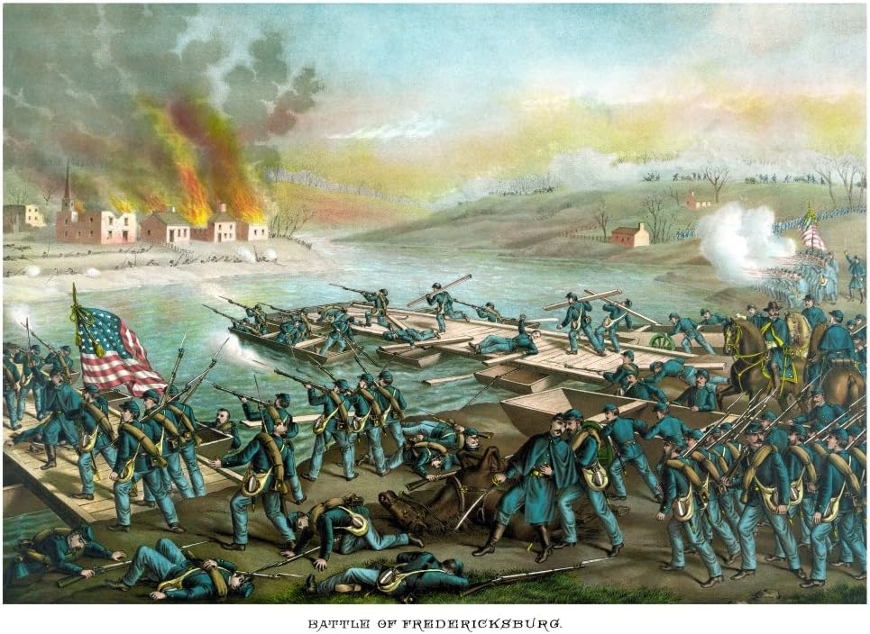 Posterazzi Póster vintage de la batalla de Fredericksburg de la guerra civil (16 x 12)