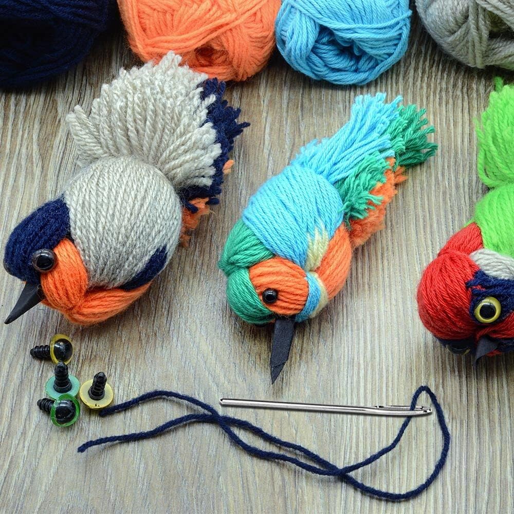 35 agujas romas de ojo grande, agujas de hilo de acero inoxidable de 7 tamaños, agujas de coser grandes para coser a mano, manualidades, tejer,