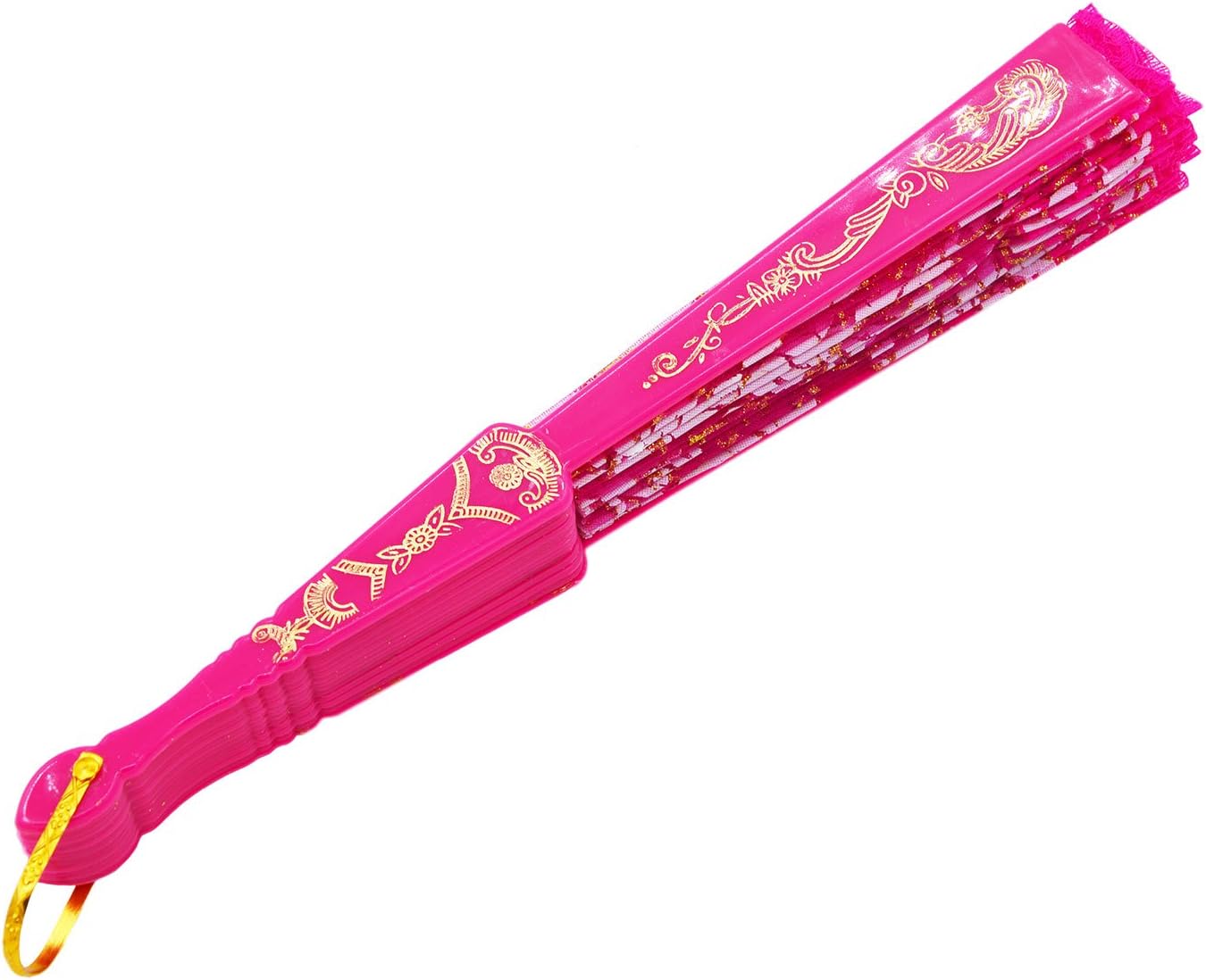 Amajiji abanicos plegables con diseño elegante y moderno de rosas, abanico de tela de encaje chinojaponés