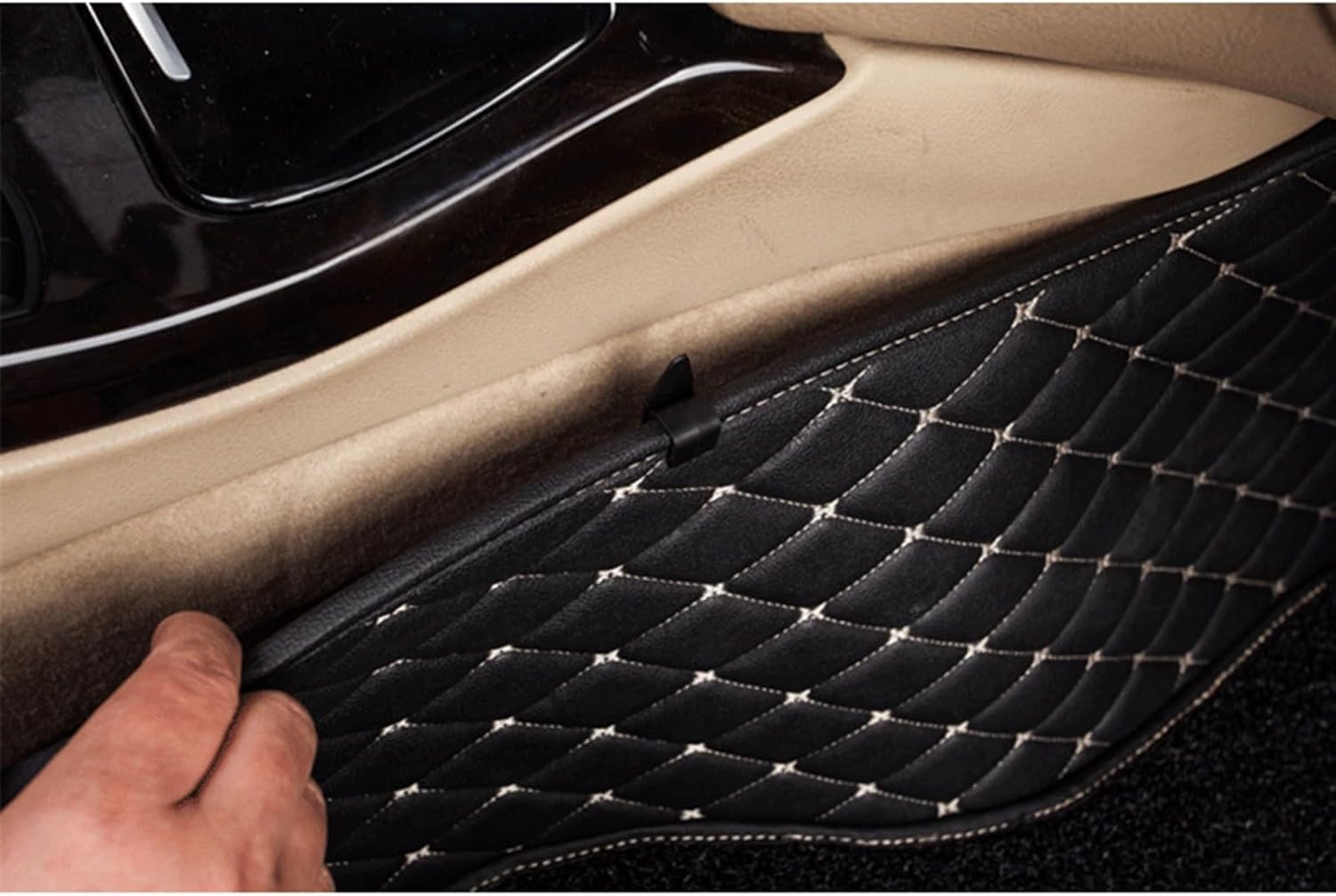 Tapete de auto personalizado para Volvos XC40, almohadillas para pies, accesorios para interiores (color beige)