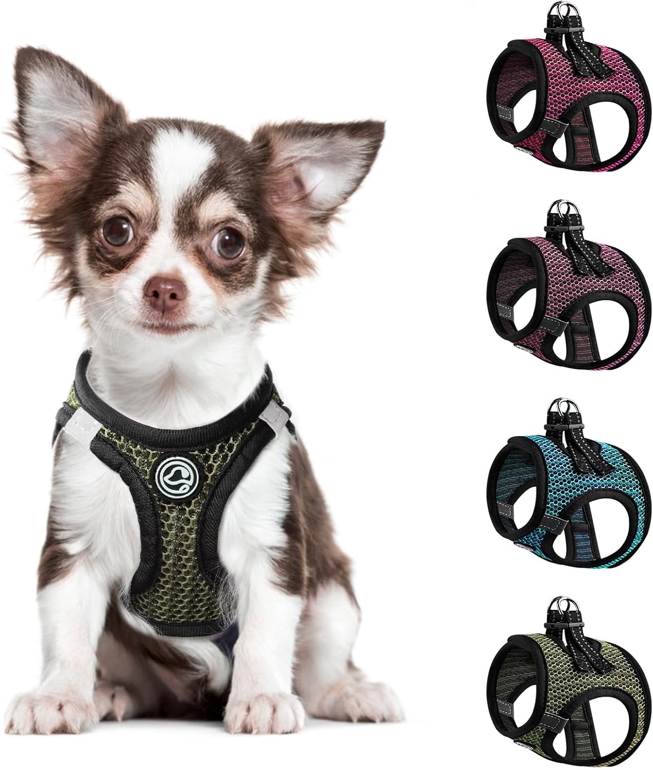 Arnés para perro, arnés de malla cómoda para perro, arnés Vesr extra pequeño para mascotas, arnés acolchado suave y ligero para gato, perrito,
