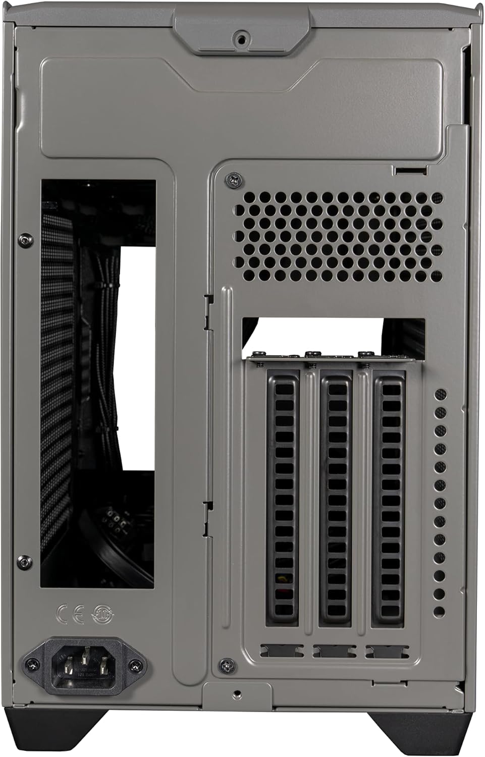 Cooler Master Funda NR200P MAX Mini-ITX con AIO de 11.024 in, 850 W SFX PSU, montaje vertical de GPU, elevador PCIe Gen4, vidrio o panel ventilado