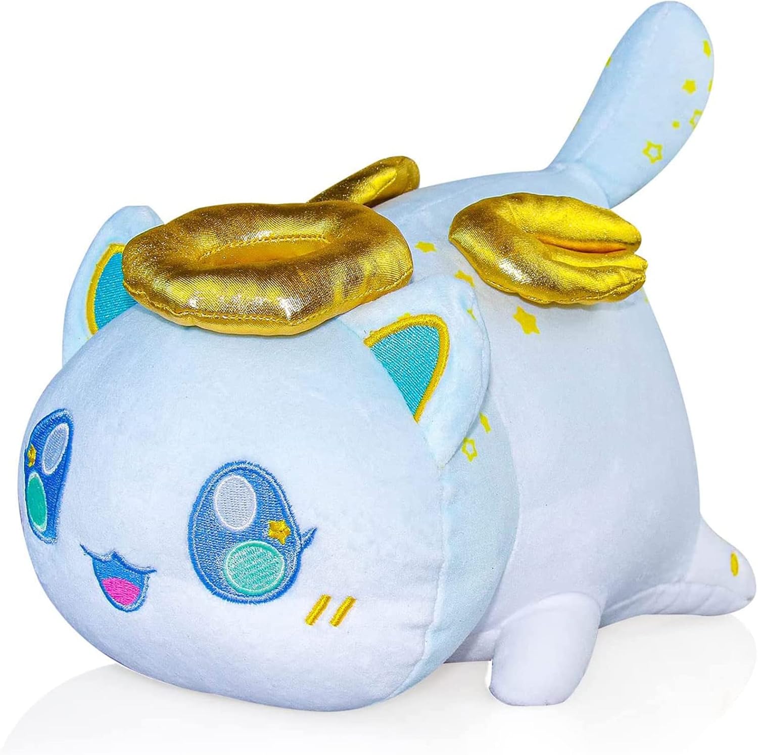 Meemeows – Juguete de peluche para gatos, peluche de comida para gatos, lindo animé de dibujos animados, figura de animal de peluche, almohada de