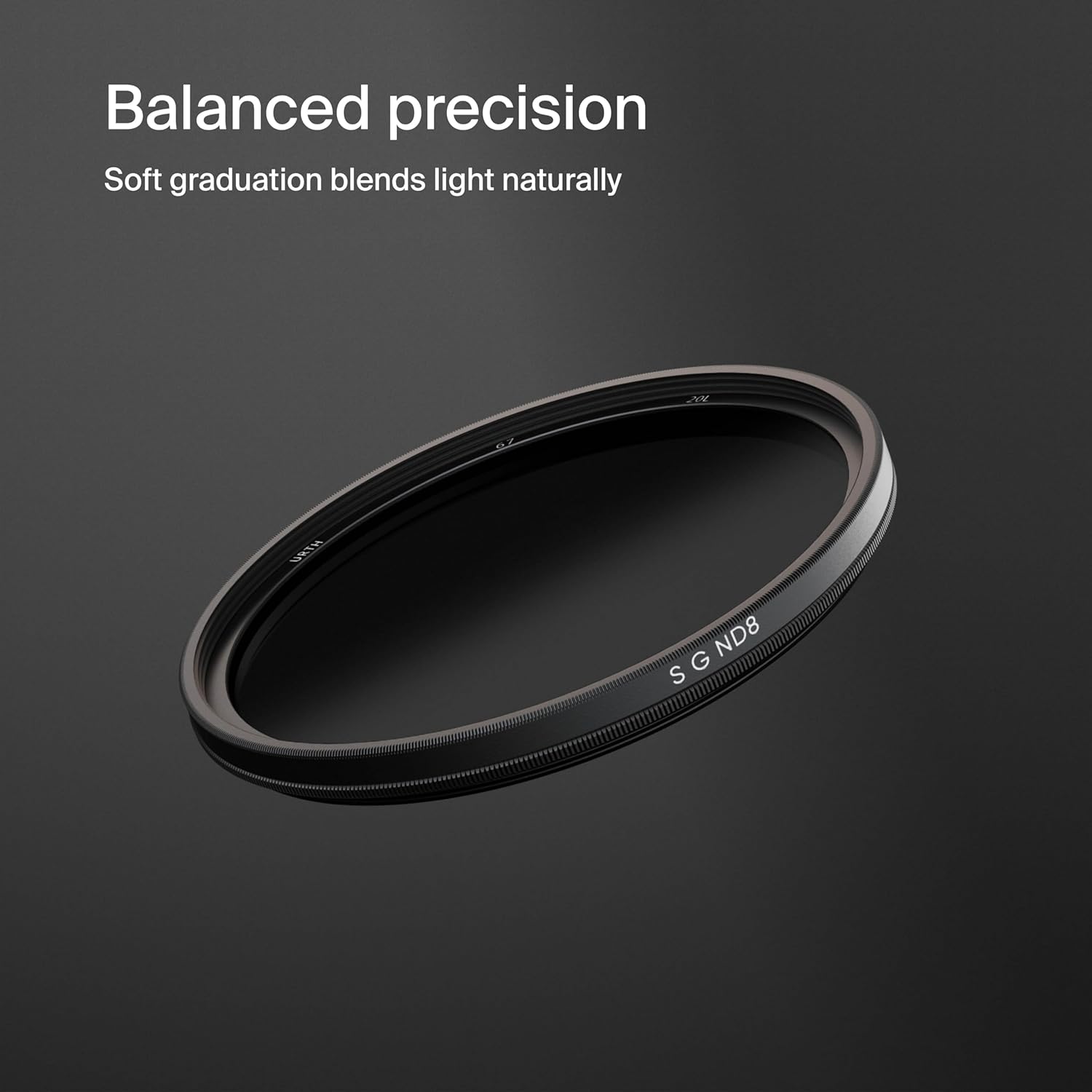Urth Filtro de lente ND8 graduado suave de 2.835 in (Plus+)
