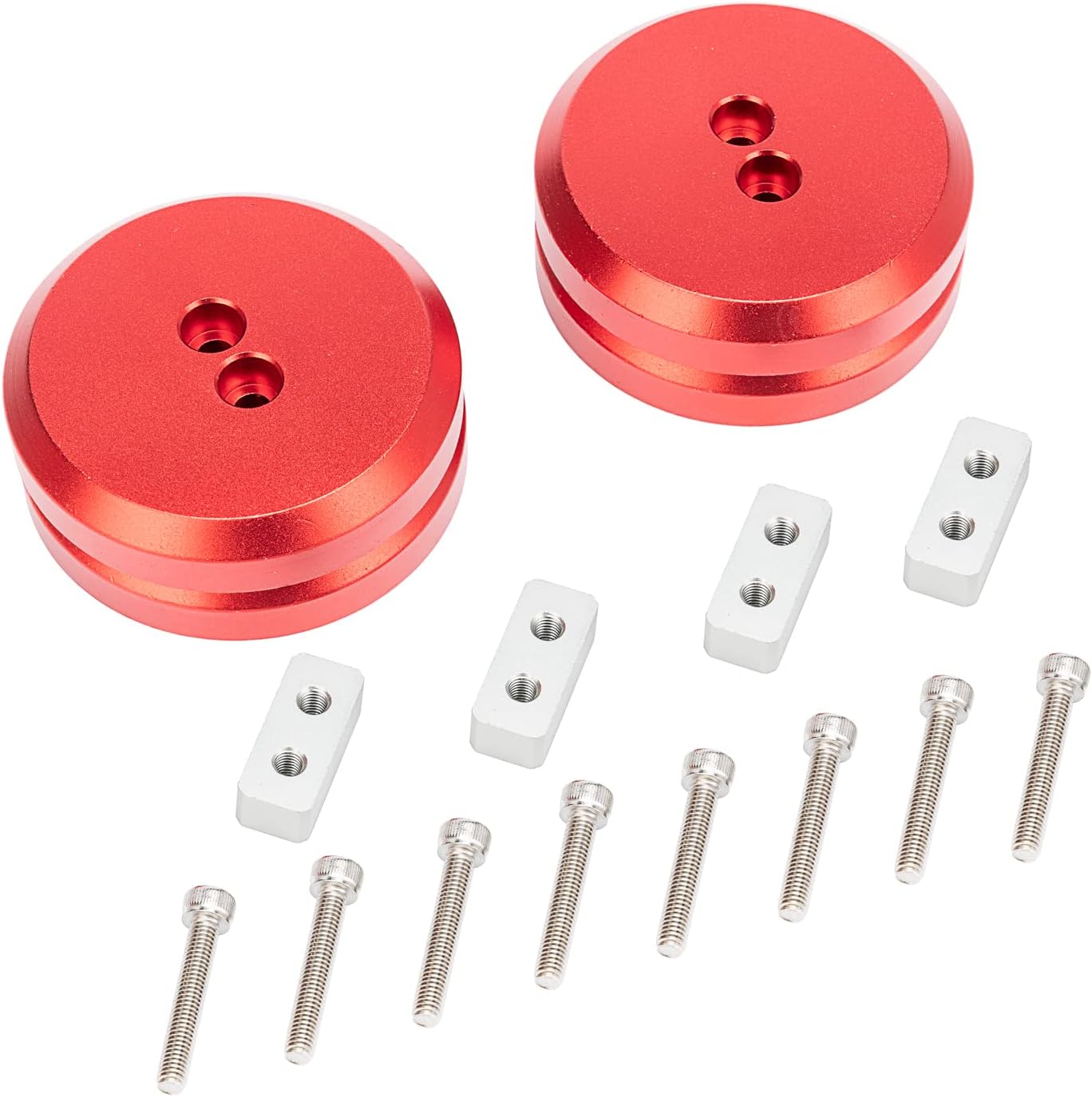 Adaptador de almohadilla de aluminio, compatible con Chevy Corvette C5 C6 C7 C8 y la mayoría de Porsche Boxster Cayman Cayenne – Disco de elevación