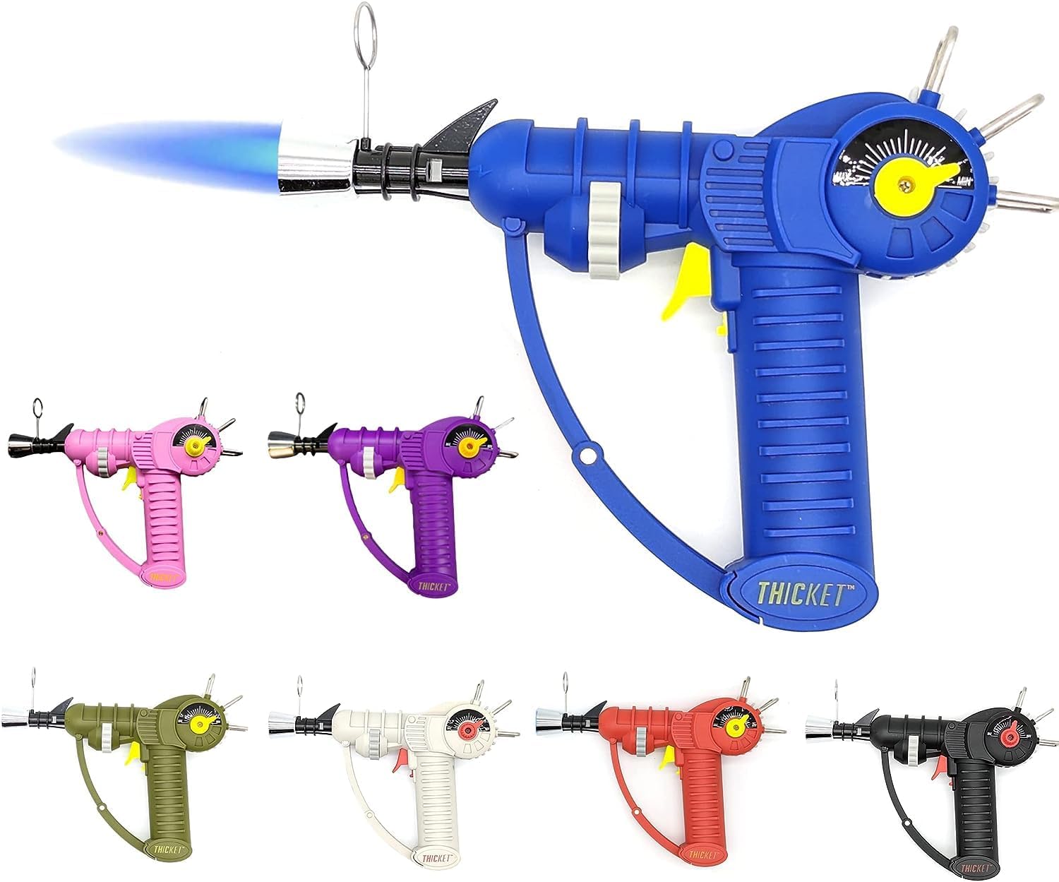 Raygun – Encendedor de antorcha con llama ajustable y bloqueo de seguridad (azul marino)