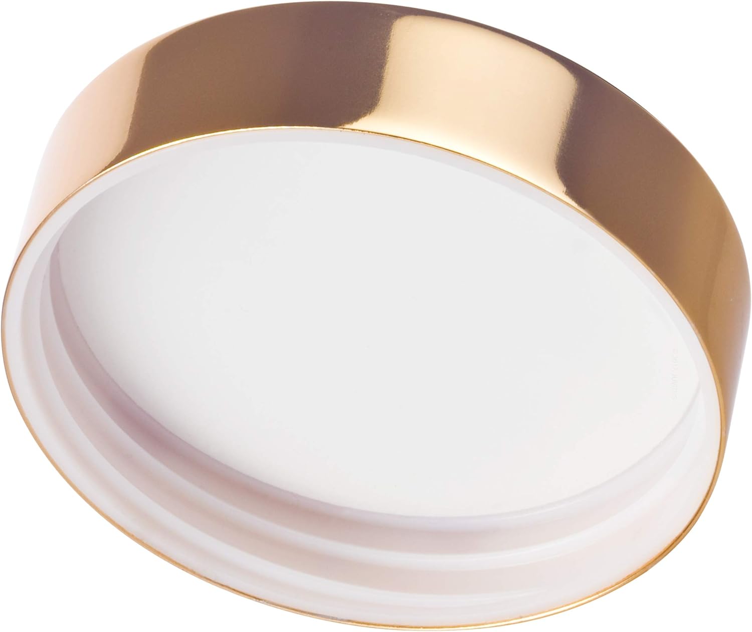Tarro recto de vidrio transparente de 4 oz  4.1 fl oz con tapa de metal dorado (paquete de 6)