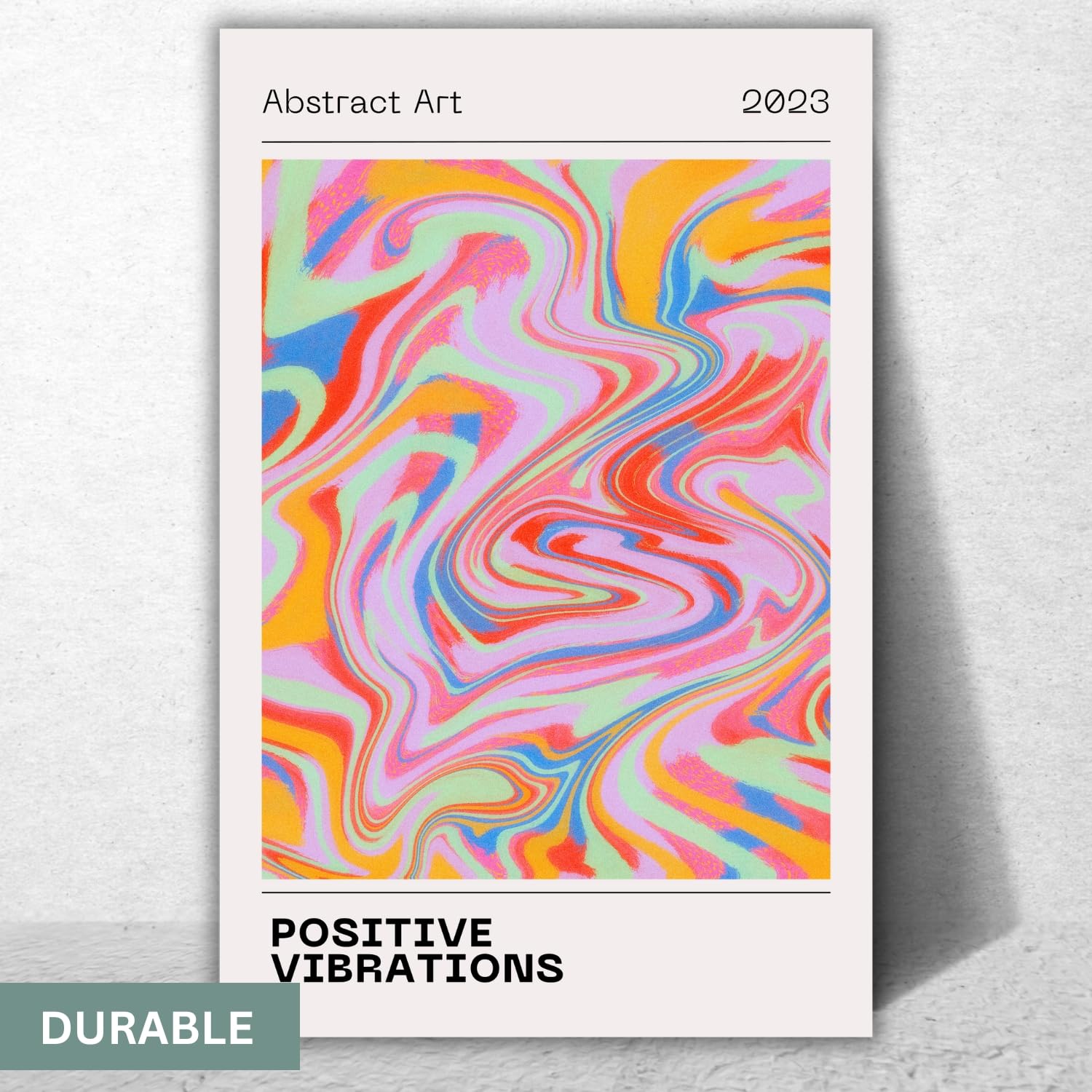 Positive Energy Poster, Colorful Aura Poster, Positive Aura Gradient Wall Art, Positive Energy Art, Retro Gradient Print, Aesthetic Wall Decor,