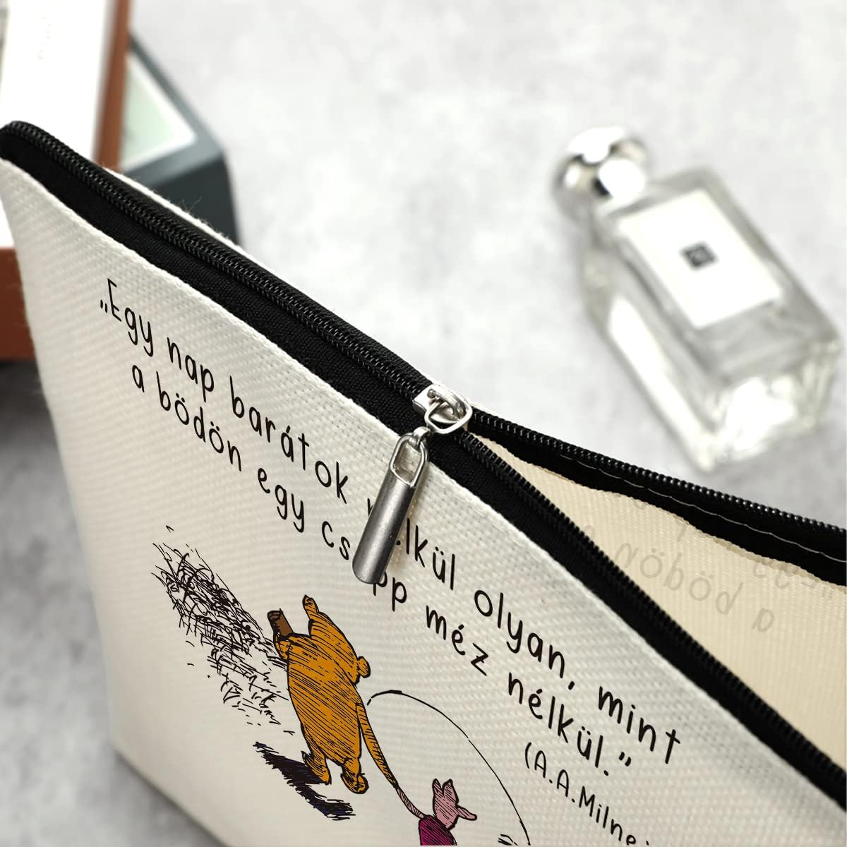 Bolso lindo del maquillaje del personaje de la historieta del oso, blanco135