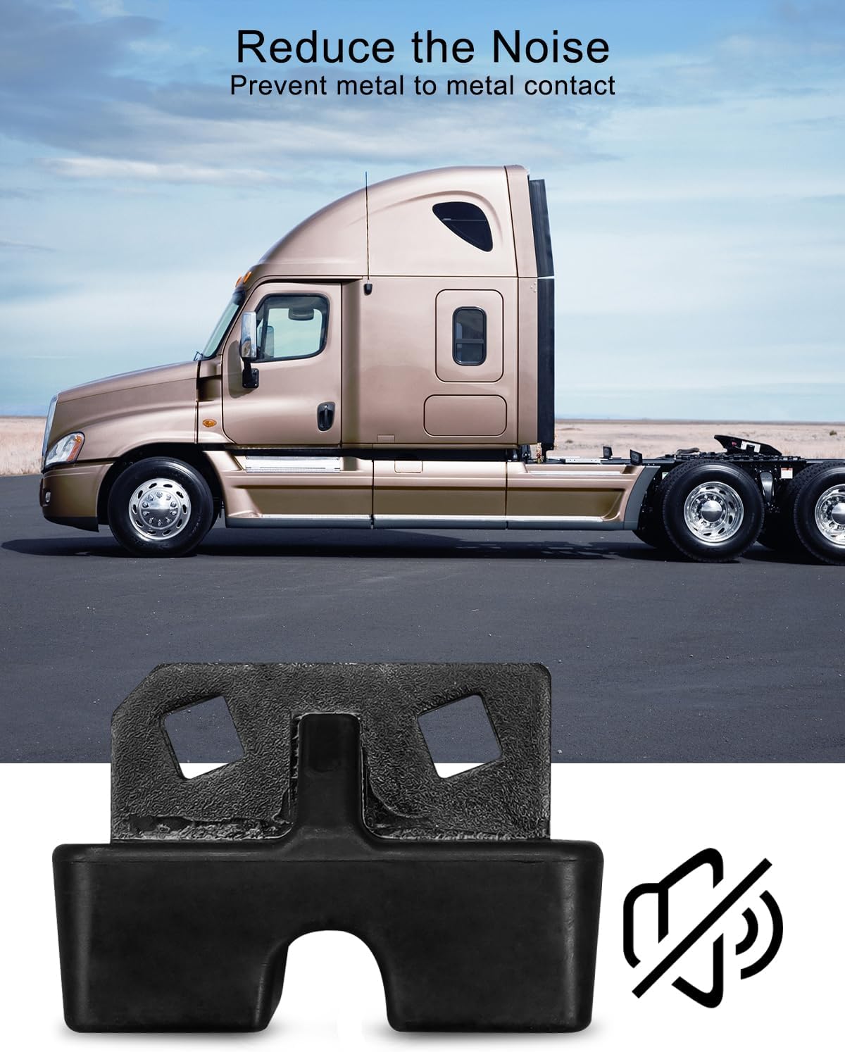 TIKSCIENCE Aislador de pestillo de capó de repuesto A17-13666-000 apto para Freightliner Columbia 2001 2002 2003 2004 2005 2006 2007 2008
