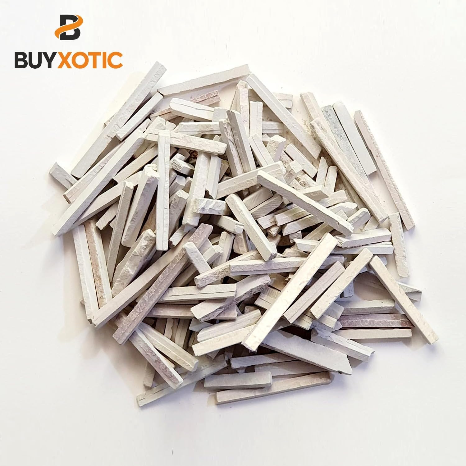 BUYXOTIC Caja de lápices de pizarra gruesa de alta calidad, tiza natural blanca india, marcadores de pizarra sin polvo, barras de pizarra de piedra