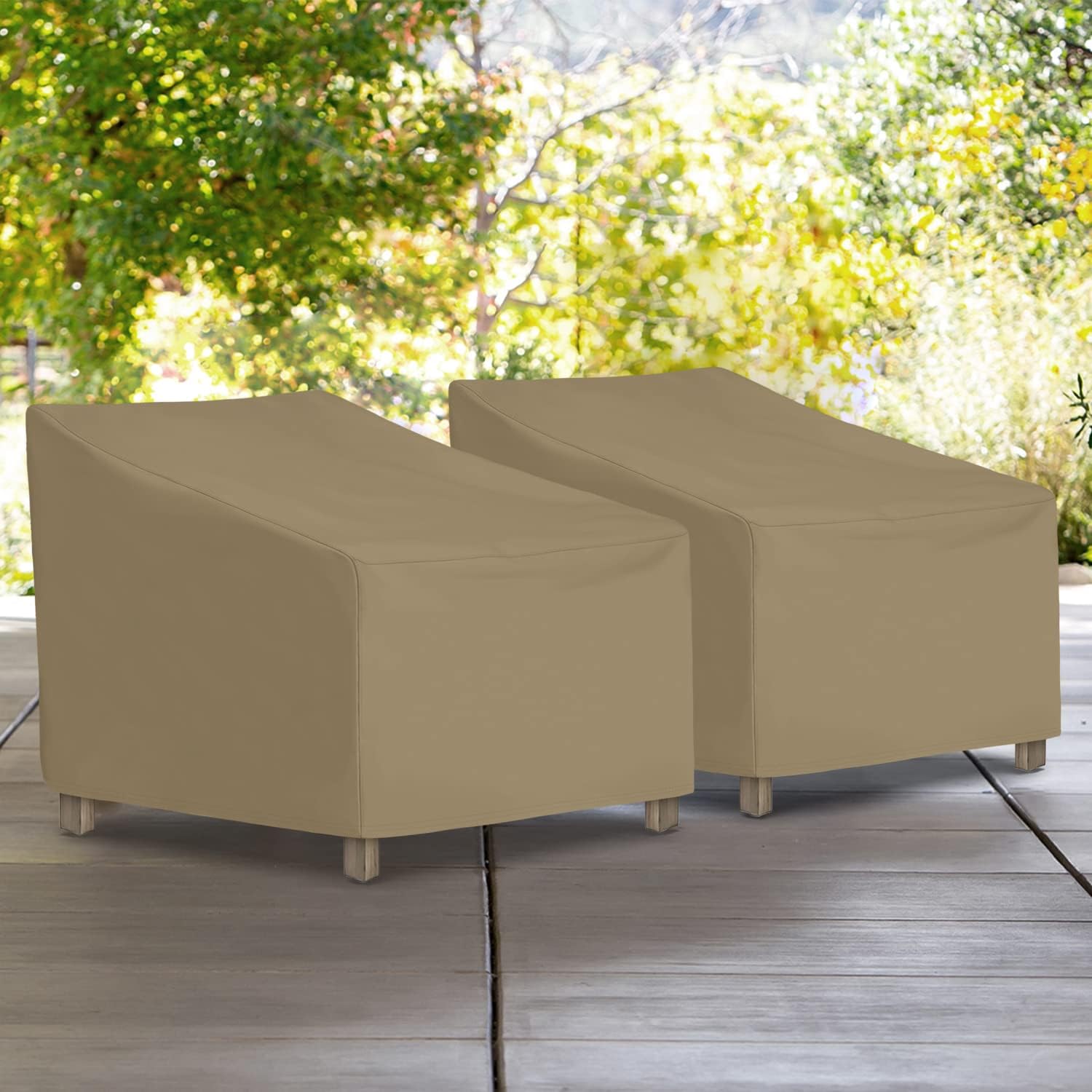 SunPatio Fundas para sillas de exterior, impermeables, resistentes para muebles de patio, césped, protección para todo tipo de clima, fundas de