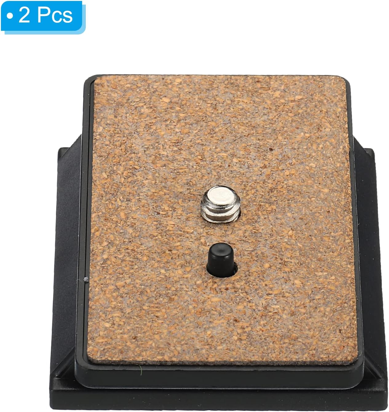 PATIKIL Placa de liberación rápida para trípode con tornillo de anillo en D, paquete de 2 piezas de montaje de adaptador de trípode de cámara, placa