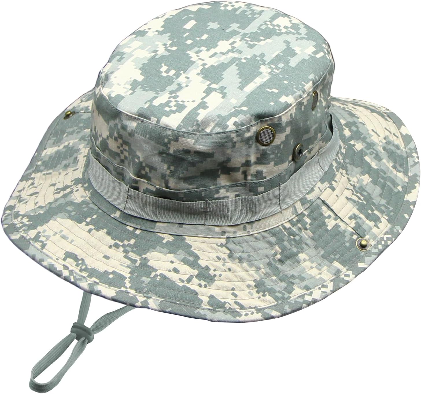 Sombrero de camuflaje Boonie para hombres y mujeres, sombreros tácticos militares de ala ancha, UPF50+ gorra de sol de la selva para pesca, caza,