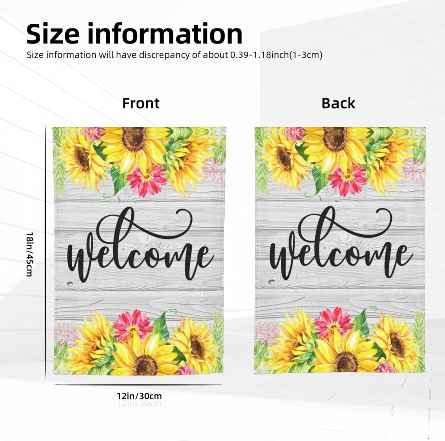 Bandera de jardín personalizada, banderas de jardín personalizadas con nombre de foto, banderas de jardín personalizadas de impresión de doble cara,