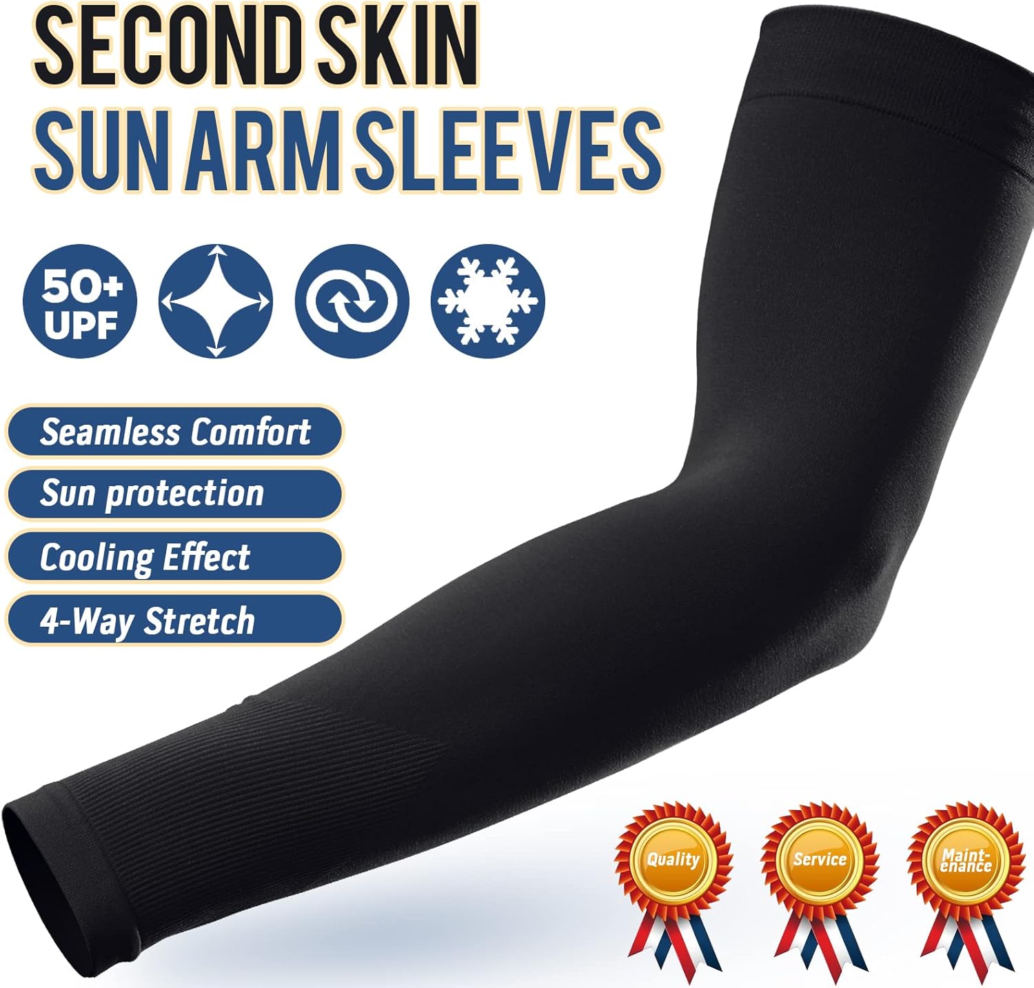 GOUNOD Mangas de enfriamiento con protección solar para los brazos con orificios para el pulgar, jardinería, deportes al aire libre, entrenamiento,