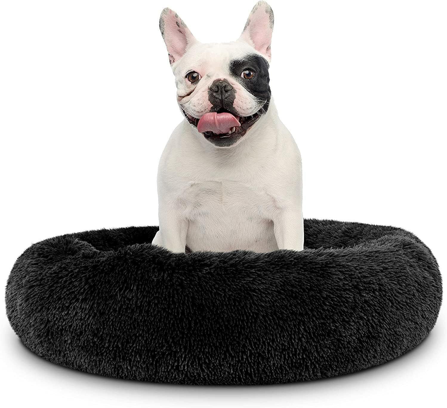 Camas para gatos de interior  Cama para gatos lavable de 2024 pulgadas, camas para perros pequeños y medianos, antiansiedad, cama redonda de felpa