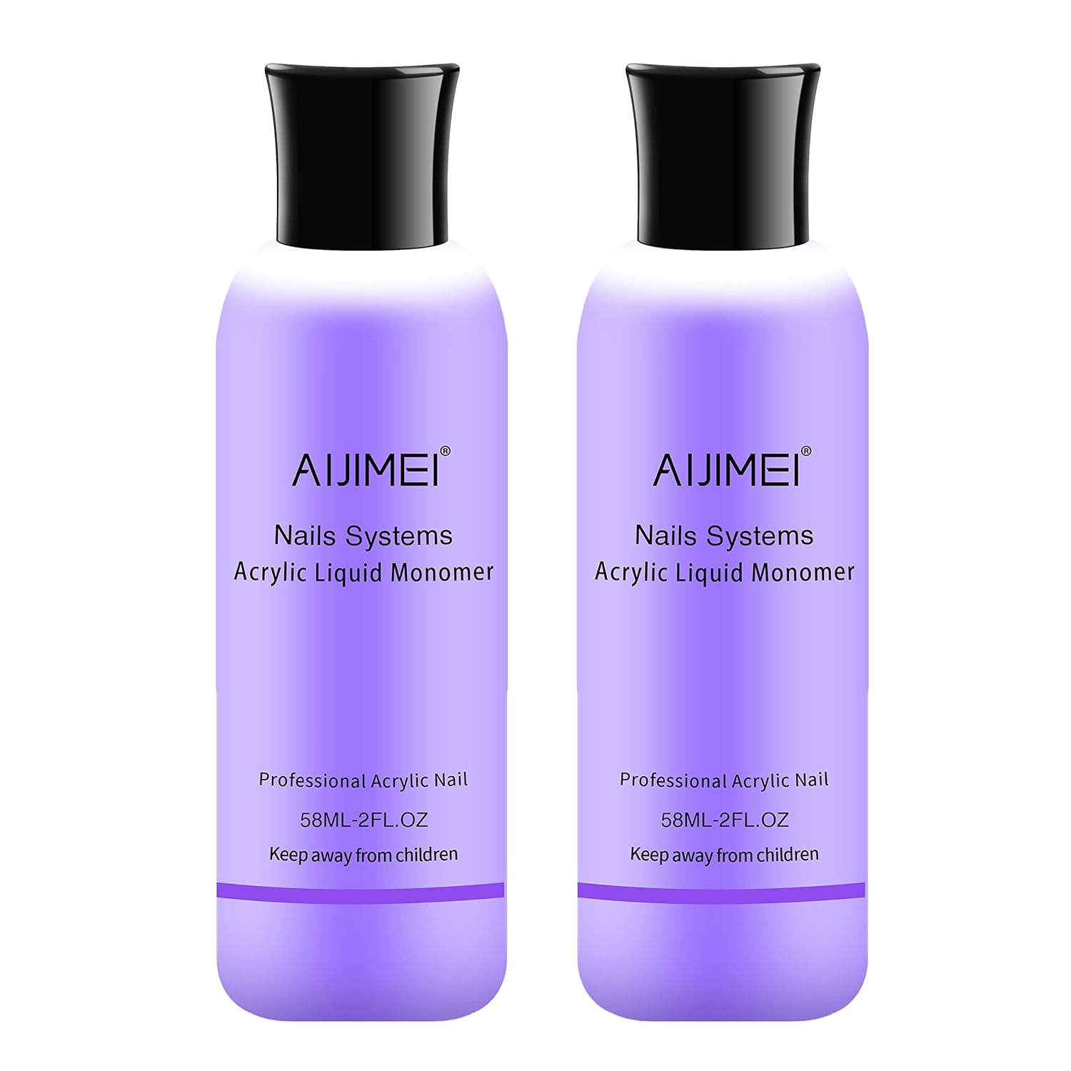 AIJIMEI Kit de líquido acrílico para uñas, juego de herramientas profesionales de monómero líquido para uñas, 2 unidades, 2 onzas líquidas, monómero