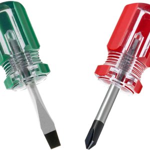 Buspoll Destornillador rechoncho destornillador corto compacto para espacios reducidos, construcción duradera de acero cromado, fácil de usar, Buspoll Destornillador rechoncho destornillador corto compacto para espacios reducidos, construcción duradera de acero cromado, fácil de usar,