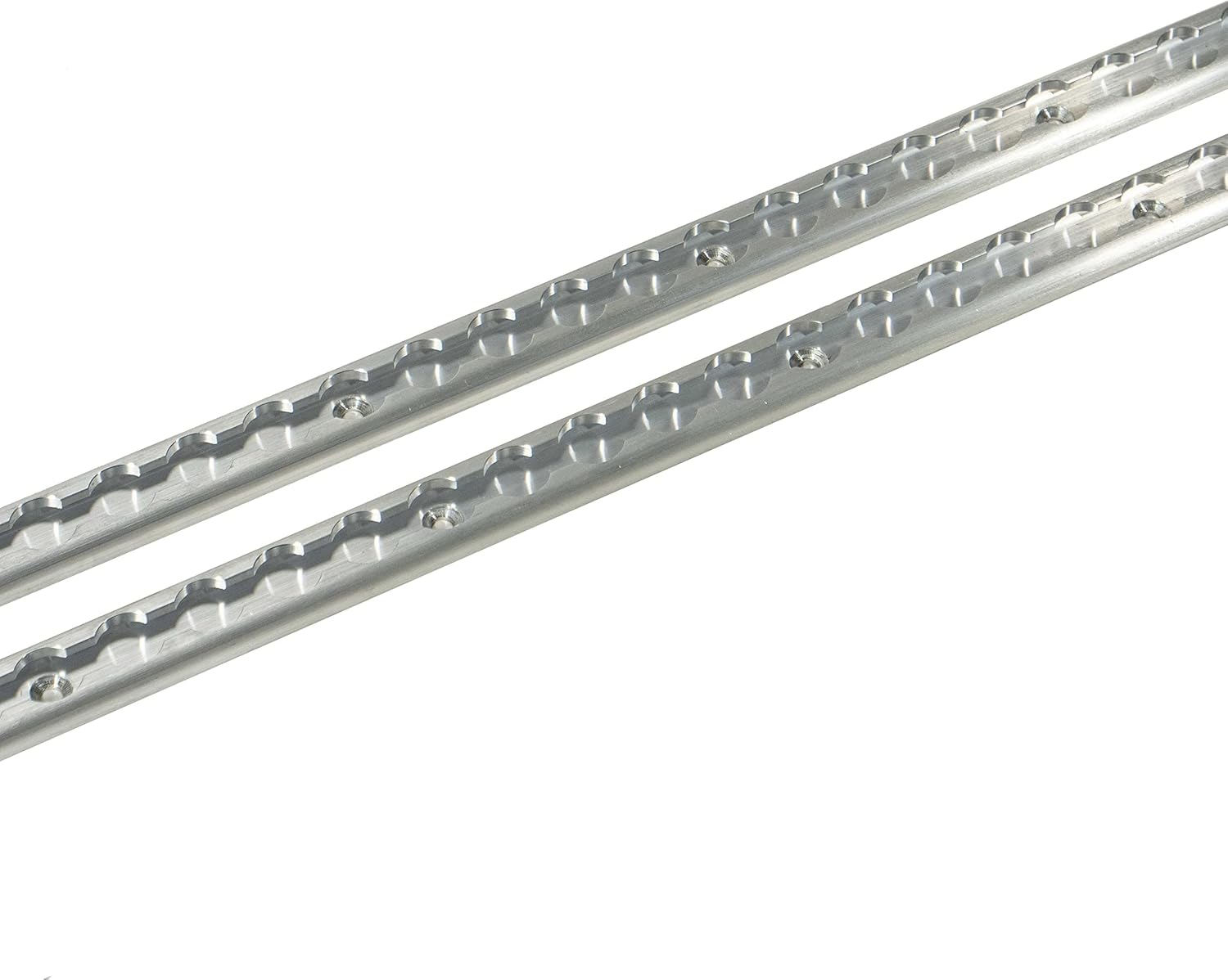 US Cargo Control Sistema de amarre de riel en L, incluye (2) riel en L de aluminio de 4 pies fabricado en Estados Unidos y (4) accesorios de junta