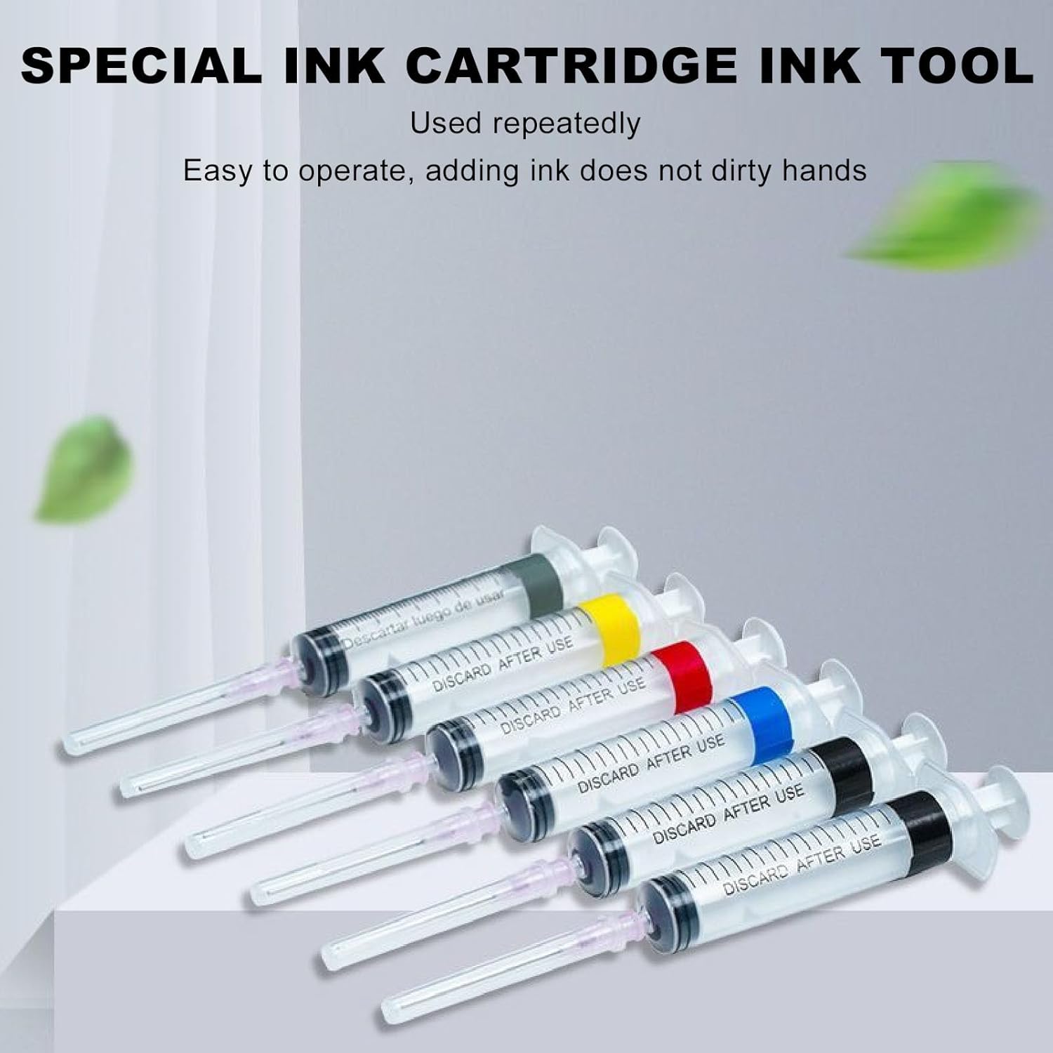 Kit de recarga de tinta de impresora Herramientas bomba de pipeta, recarga de tinta de impresora para HP 51645 6615 51640 240 15 Accesorios de